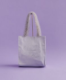 Maison de FLEUR EC限定チュールハンドルラインストーントートバッグ