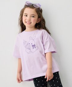 ANY KIDS 【綿100%/接触冷感】ひんやり オーバーサイズ アニマルTシャツ