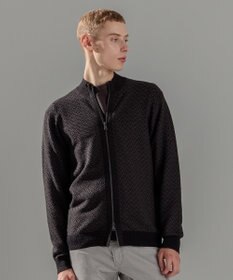 JOSEPH HOMME 【イージーケア】 ヴィスコースリンクス　ジップアップカーディガン