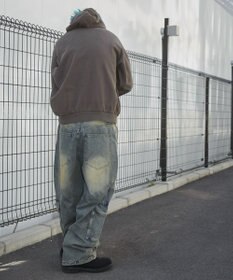 WEGO スウィッチングデニムカーゴパンツ