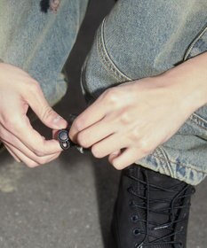 WEGO スウィッチングデニムカーゴパンツ