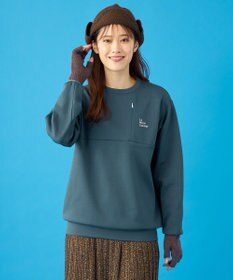 SHARE PARK LADIES 【UVカット・吸水速乾・ストレッチ・軽量・アンチピリング 】ダンボールクルーネックスウェット（S・Mサイズ）