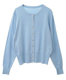 YECCA VECCA ラメ混クルーネックカーディガン