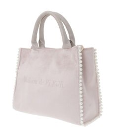 Maison de FLEUR ベロア2Wayスクエアトートバッグ