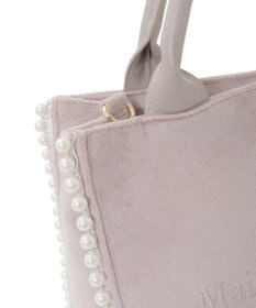 Maison de FLEUR ベロア2Wayスクエアトートバッグ