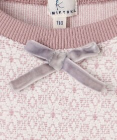 組曲 KIDS 【110-140㎝】 フロストフラワージャガード トレーナー