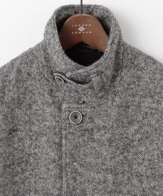 JOSEPH ABBOUD 【軽量/JAPANファブリック】アルパカヘリンボン ステンカラー コート