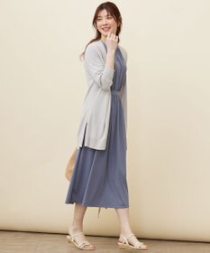 ANY SIS 【UVケア】サイドスリットロング カーディガン