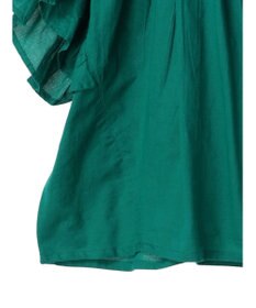 earth music&ecology コットンボイルボリュームブラウス