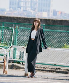 uncrave クールタッチツイル Iラインスカート