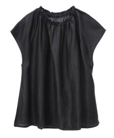 CRAFT STANDARD BOUTIQUE やわらかデニムフレンチスリーブブラウス