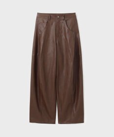 GRACE CONTINENTAL クラッシュレザーエッグパンツ