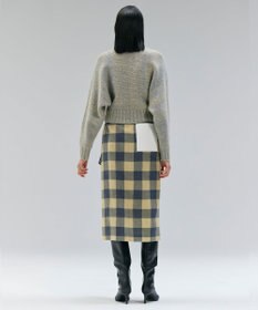 BEIGE， MARANA / モヘア混ミックスドルマンニット