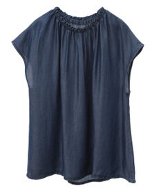 CRAFT STANDARD BOUTIQUE やわらかデニムフレンチスリーブブラウス