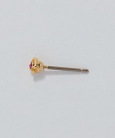 Phoebe 【金属アレルギー対応】プチフラワービジュースタッドピアス　ピンク/ニッケルフリー（片耳）