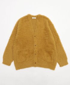 WEGO 【2025秋冬新作/ユニセックス着用ITEM/SMLサイズ展開】フェザーニットカーディガン