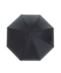 MOONBAT 晴雨兼用日傘 長傘 スカラ刺繍柄プリント／遮光 遮熱 UV