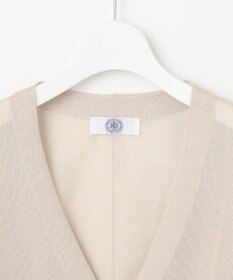 J.PRESS LADIES L 【洗える】シアーライトニット Vネック カーディガン