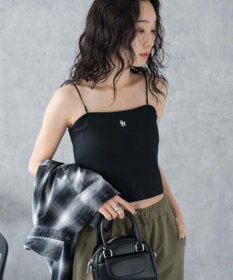 WEGO 【カップ付き/SMサイズ展開】nachumoreショートワンポイントキャミ