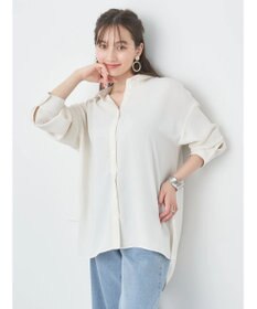 earth music&ecology バックボタンチュニック