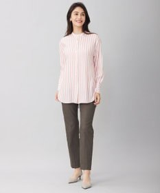 自由区 【洗える】SOMELOSテンセルバンドカラー シャツ