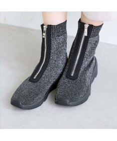 MODE ET JACOMO <carino>フロントジップニットブーツ