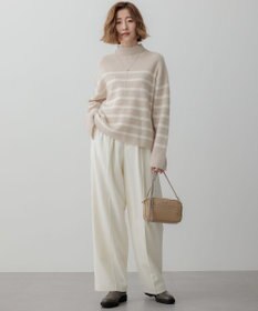 23区 L 【Oggi2月号掲載/洗える】ウールカシミヤ ボーダー ニット