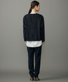 自由区 L 【カタログ掲載】ループカットジャカードプルオーバー ブラウス