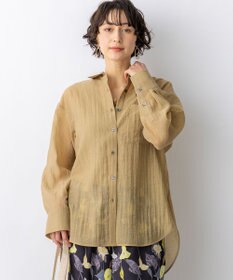 23区 S 【先行予約】リネンミックスシアースラブ オーバーシャツ
