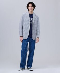 J.PRESS MEN 【J.PRESS ORIGINALS】SHIOTA 5 Pocket Piped Stem Denim Pants / Japan Made