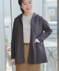 Tiaclasse L モックネックフリルニットトップス