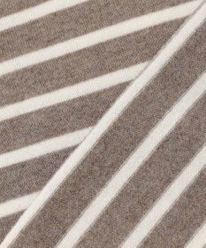 J.PRESS LADIES S 【洗える】SOFT TOUCH WOOL 立ち襟 ボーダー ニット