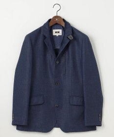 JOSEPH ABBOUD 【清涼/軽量/ストレッチ/ソフト】プリントレノクロス コンバーチブル ジャケット