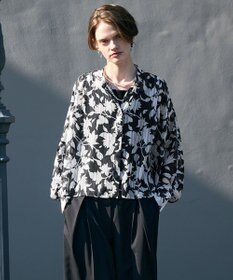 ICB 【30th ANNIVERSARY】 アーカイブフラワープリント ドルマンスリーブブラウス