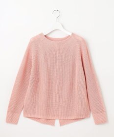 自由区 【WEB限定カラーあり・洗える】リネンミドルゲージボートネック ニット