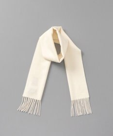 AURORA LANVIN COLLECTION ランバン コレクション カシミヤ  無地プチマフラー　　（幅20cm)