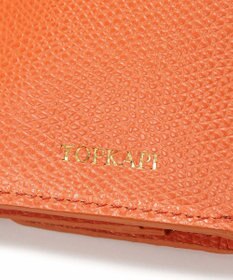 TOPKAPI 【TOPKAPI】角シボ型押し・ラウンドフラップ  三つ折り 財布 COLORATO コロラート