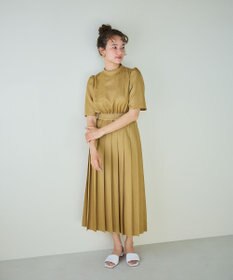 #Newans 〈花乃まりあさんコラボ〉ワイドプリーツワンピース