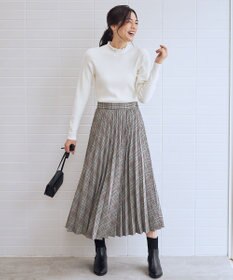 ANY L 【6色展開】フリルネックニット