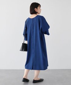 Green Parks 前後２ｗａｙ　ミディ丈タックワンピース