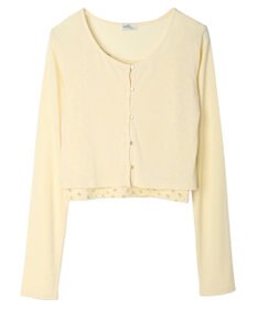 earth music&ecology ＳＥＴ２点カーディガン＋フラワーキャミ