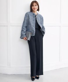 自由区 【セットアップ対応・洗える】トリアセダブルクロス ワイドパンツ