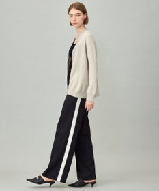 ICB L 【洗える】 ウールテンセルミニブークレ カーディガン