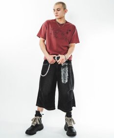WEGO 【ユニセックス着用ITEM/MLサイズ展開】クロップドグラフィックT（SS）