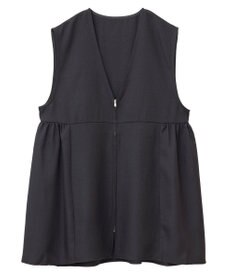 Green Parks 麻調ミディ丈ＺＩＰベスト