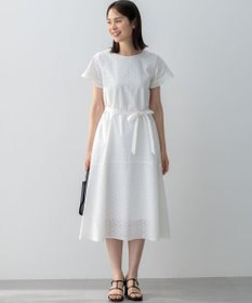 組曲 エンブロイダリーレースフレアスリーブ ワンピース