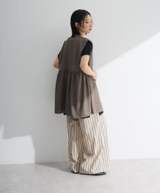 Green Parks 麻調ミディ丈ＺＩＰベスト