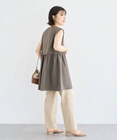 Green Parks 麻調ミディ丈ＺＩＰベスト