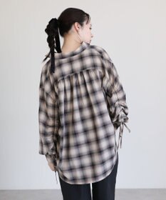 Green Parks ・ＥＬＥＮＣＡＲＥ　ＤＵＥ　チェックギャザーシャツ