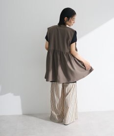 Green Parks 麻調ミディ丈ＺＩＰベスト